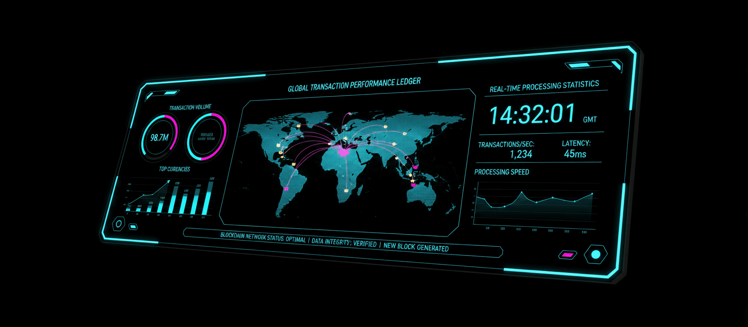 Global transaction performance ledger console